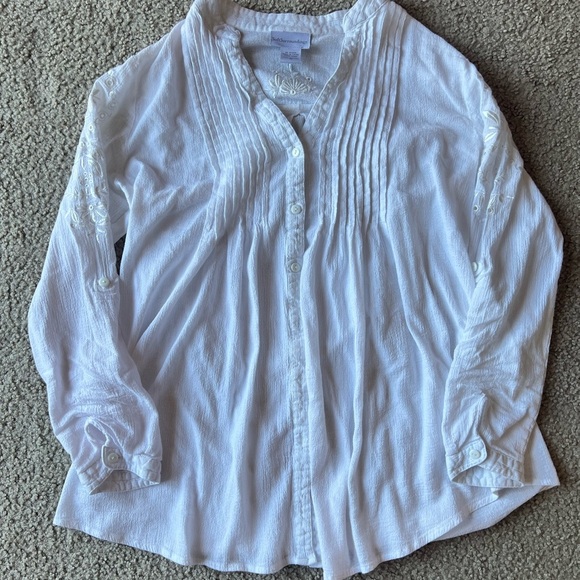 Soft Surroundings Tops - Woman’s Button Down Flowy Top